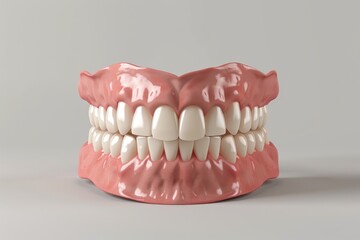 Obraz premium Artificial Dentures Close-Up