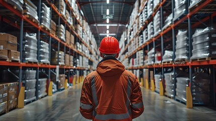 Warehouse Manager Overseeing Efficient and Organization of Goods in Storage Facility