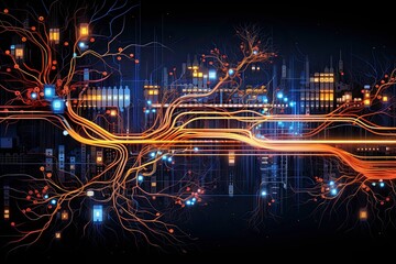 Neural network, visualization, human brain, analog, intricate, detailed, complexity, visual