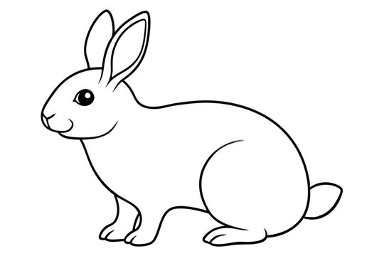 recommend clip art:  rabbit line art vector silhouette illustration