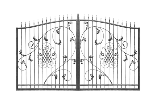 Iron gates with finishing.