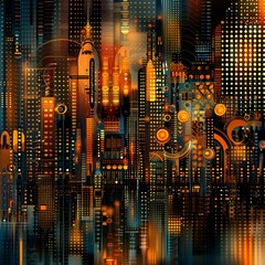 surreal music background in the style of the 20s