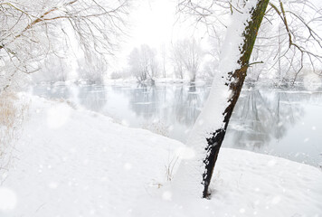 winter river
