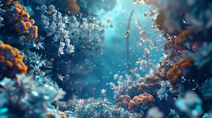 Fototapeta premium High-definition background featuring a beautiful abstract scenery.