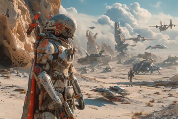 Futuristic Soldier Hightech Armor