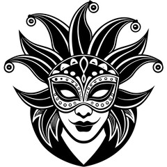 carnival mask vector