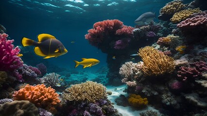 Obraz premium coral reef with fish