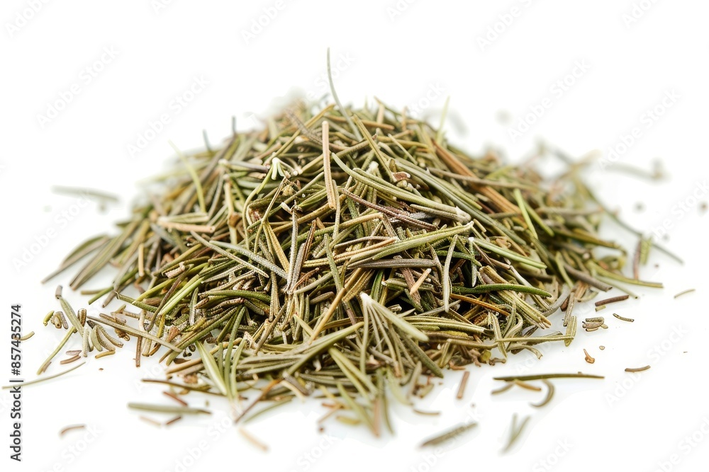 Wall mural rosemary dried and isolated on white background