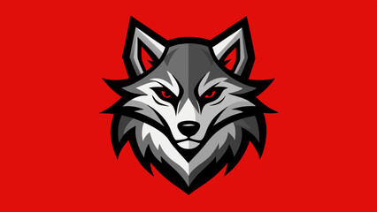 wolf head vector