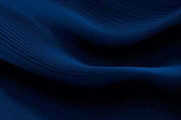 Fototapeta premium A dark, modern, abstract background featuring smooth, wavy lines in deep blue tones. The design exudes a sense of fluidity and sophistication, making it suitable for tech, corporate