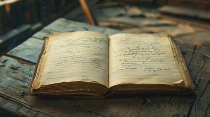 Obraz premium Open empty notepad