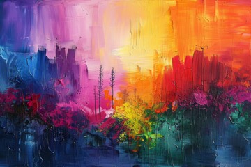 Obraz premium Abstract Landscape Art
