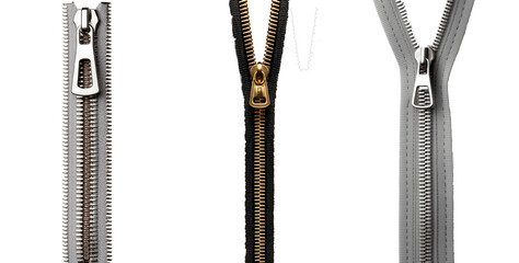 PNG of isolated Zipper unzipping. Clothes and Fashion concept. 