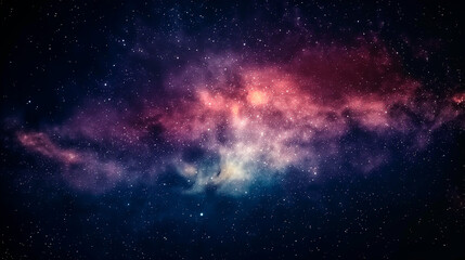 Naklejka premium Watercolor purple galaxy background