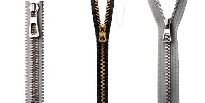 PNG of isolated Zipper unzipping. Clothes and Fashion concept. 