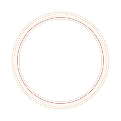 An abstract retro ring shape design element.