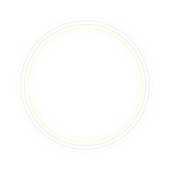 An abstract retro ring shape design element.