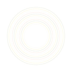 An abstract retro ring shape design element.