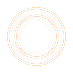 An abstract retro ring shape design element.