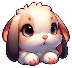 Naklejka premium Kaninchen Sticker png