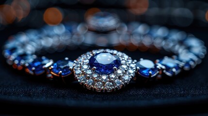 Sparkling Sapphire Bracelet in Focus