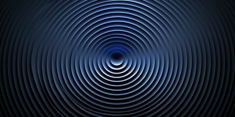 Abstract background with concentric circles in dark blue tones and smooth texture