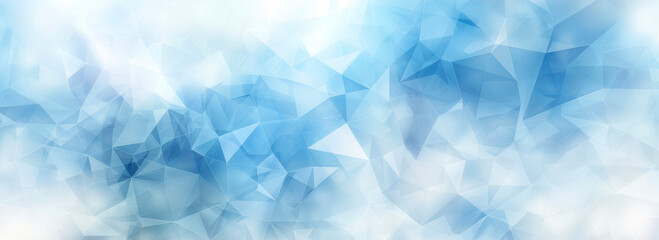 Abstract background with geometric patterns in light blue and white tones featuring smooth texture and soft gradients