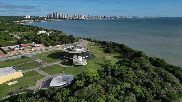 Aerial view of Cabo Branco Lighthouse - Jo&atilde;o Pessoa, Para&iacute;ba, Brazil (Vista a&eacute;rea do Farol do Cabo Branco - Jo&atilde;o Pessoa, Para&iacute;ba, Brasil)