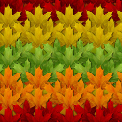 Autumn leaves background. Seamless tileable pattern. Wallpaper, background, wrapping paper.