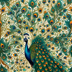 Fototapeta premium Peacock feathers