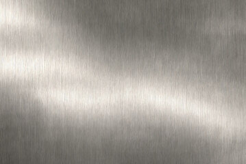 Stainless steel texture with shine. Silver steel background. Metal