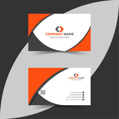 Creative and simple business card template for a modern company. Elegant template for designing business cards.