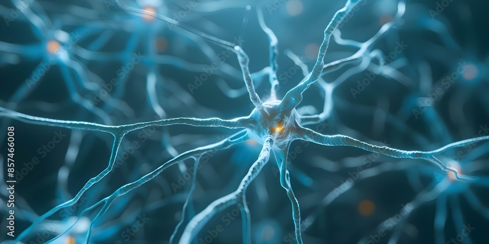 Poster explore neural pathways in the nervous system for sensation and coordination. concept neural pathway