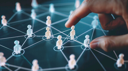 Leaders shape the structure of the human resources network.