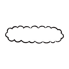 手描きのもこもこの吹き出し