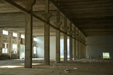 abandoned factory building