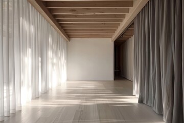 Elegant Interior Space with Modern Furniture and Large Window