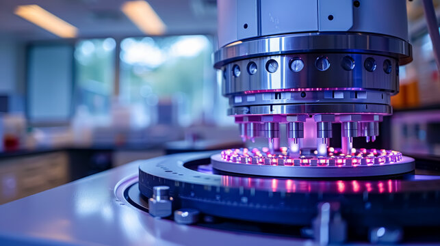 High-resolution image of a medical centrifuge in a lab setting