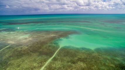 Lower Matecumbe Key, Florida - Panoramic aerial view of the beautiful landscape