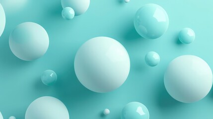 Abstract shapes background Floating shapes with shadows on a plain background