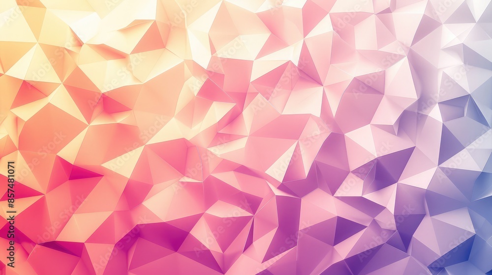 Poster abstract polygonal background - low poly design with sharp edges and gradients