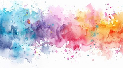 Abstract watercolor splash background - Bright watercolor splashes blending seamlessly