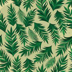 seamless pattern with leaves