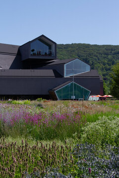 Vitra campus herzog and de meuron building in landscape