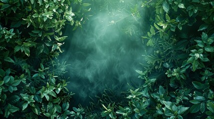 Nature-Inspired Background for Herbal Products Generative AI