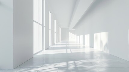 Fototapeta premium Clean White Background for Electronics Display Generative AI