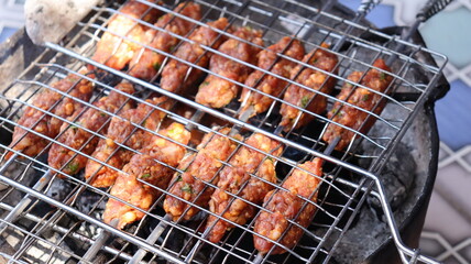 Step-by-Step Preparation of Homemade Ground Meat Skewers on the Grill