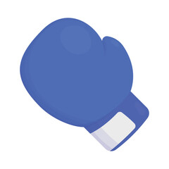 Obraz premium Blue Boxing glove icon vector. boxing protection blue glove illustration