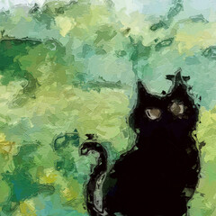 Oil paintings and various flowers, cats, dogs, roses, peonies, butterflies, birds, lotus leaves, and lotus flowers are beautiful