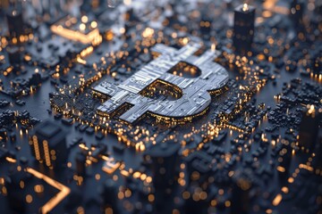 Bitcoin background for crypto trade